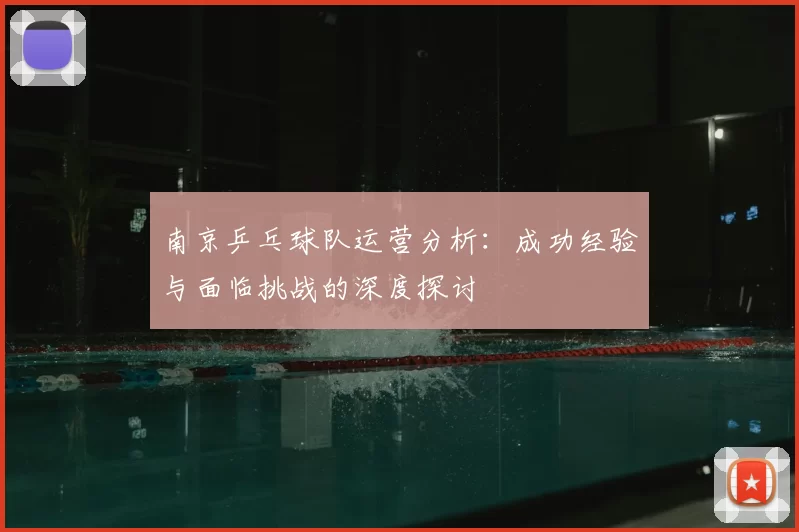 南京乒乓球队运营分析:成功经验与面临挑战的深度探讨