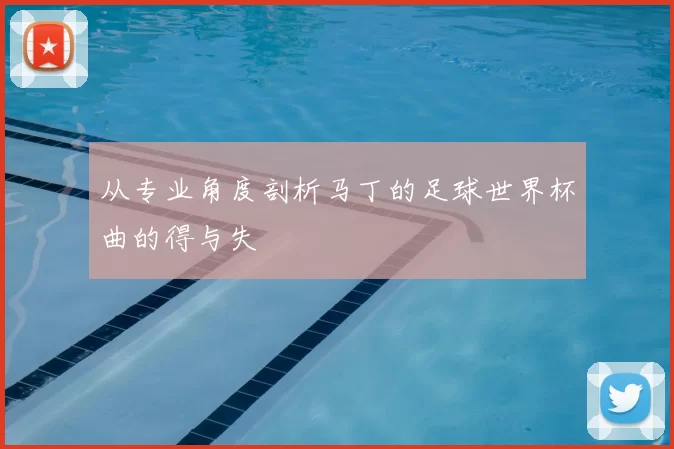 从专业角度剖析马丁的足球世界杯曲的得与失