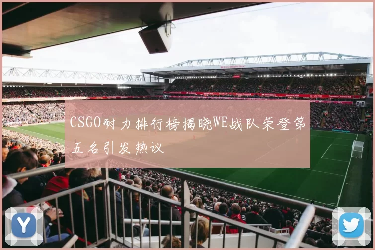 CSGO耐力排行榜揭晓WE战队荣登第五名引发热议