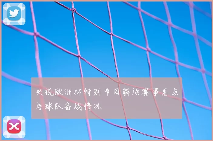 央视欧洲杯特别节目解读赛事看点与球队备战情况