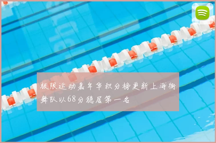 极限运动嘉年华积分榜更新上海街舞队以68分稳居第一名