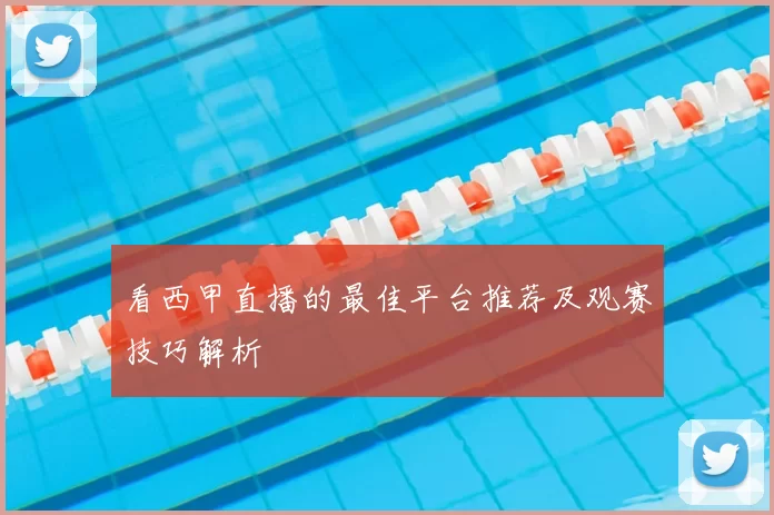 看西甲直播的最佳平台推荐及观赛技巧解析